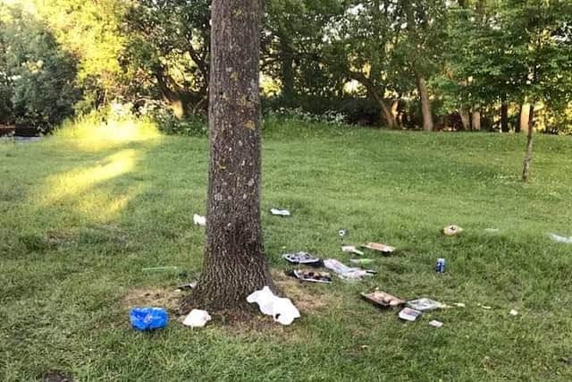 Residents in Bakewell were 'disgusted' by how parks had been left over the weekend.