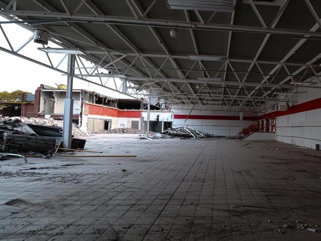 Some of the units had already been ripped out.