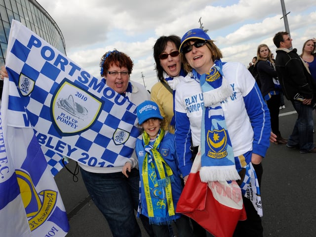 The Coker family outside Wembley.