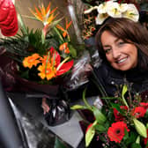 Katie Peckett at her florist shop on Ecclesall Road. Picture: Steve Ellis.