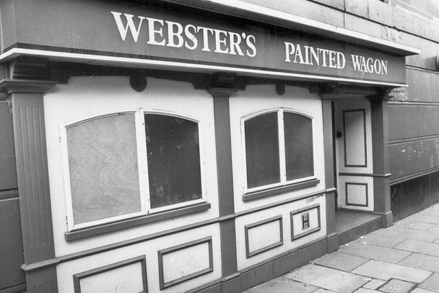 Websters painted wagon in Chesterfield
