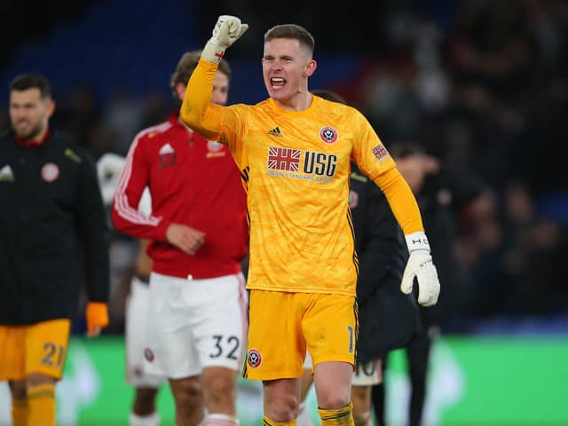 Dean Henderson during his second season on loan with Sheffield United: Paul Terry/Sportimage