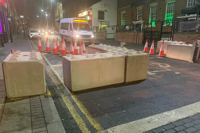 Carver Street in Sheffield is to be blocked off every Friday and Saturday night until the New Year, Sheffield City Council have confirmed.