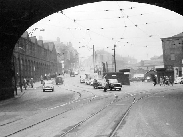 The Wicker during the Sheffield bus and tram strike in 1959. Submitted by Ray Mawhood