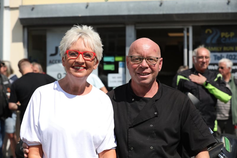 Broadway bakers hosted a fundraising event for Parkinson's disease. 

Pictured is Bakery owners Sharon Sparrow and Alan Freeman at the event.