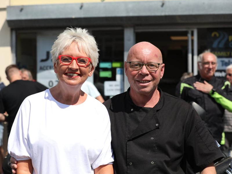 Broadway bakers hosted a fundraising event for Parkinson's disease. 

Pictured is Bakery owners Sharon Sparrow and Alan Freeman at the event.