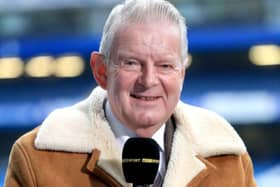 Pictured is former Sheffield Morning Telegraph reporter and retired BBC Match of the Day football commentator John Motson who has died aged 77. Courtesy of PA Images/PA Wire.