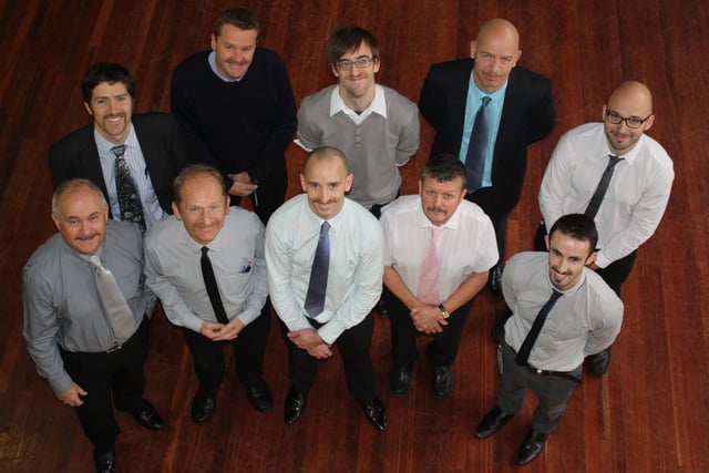 Staff from Sheffield High School who took part in Movember back in 2013