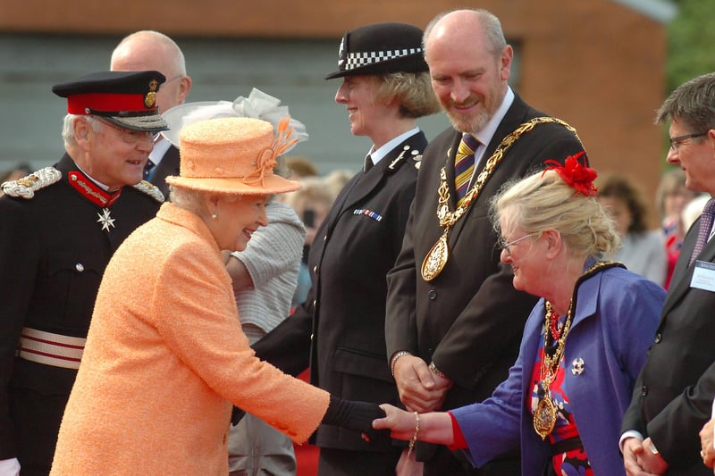 Her Majesty The Queen in Sunderland in 2012. Did you get to meet her?
