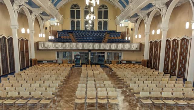 The Victoria Hall's famous main hall