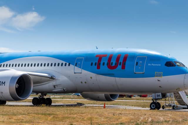 Date: 2nd June 2020.
Picture James Hardisty.
...........STOCK.............
TUI aircraft at Doncaster Sheffield Airport