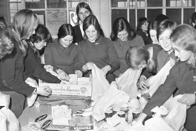 Fulwell Girls School students raised nearly £200 by holding a silent sit in in 1973. Enough money was raised to send eight old people on a holiday.