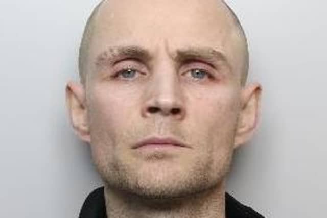 Pictured is Peter Codman, aged 38, of Longley Hall Rise, Sheffield, who has been sentenced to 27 months of custody after he admitted two counts of possessing drugs with intent to supply them into HMP Lindholme, at Hatfield Woodhouse, Doncaster.