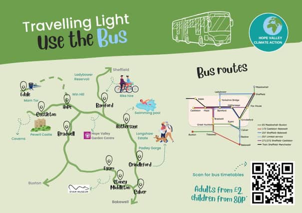 Travelling Light have produced a map of Hope Valley for bus travellers