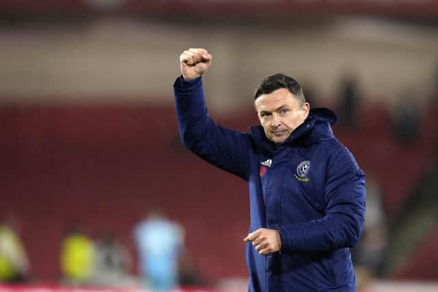 Sheffield United manager Paul Heckingbottom hopes to be celebrating good news on the contract front soon: Andrew Yates / Sportimage