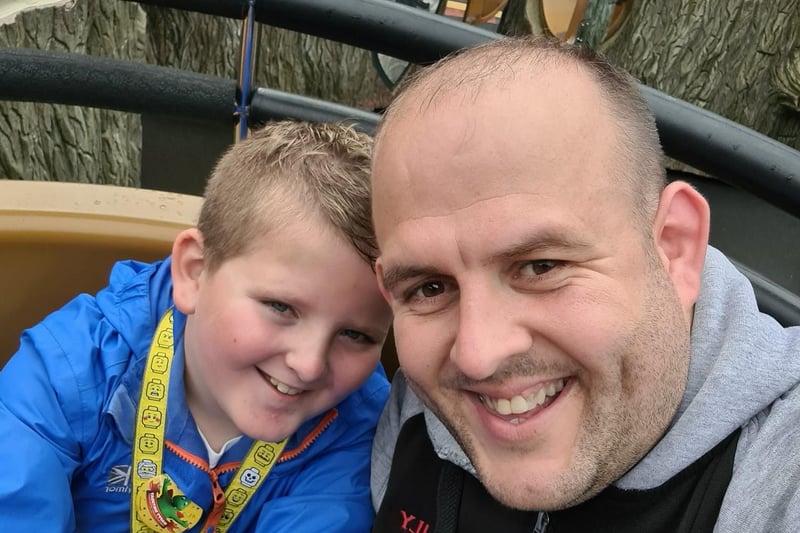 Paul Wilkins took this selfie with his son at Legoland Windsor.