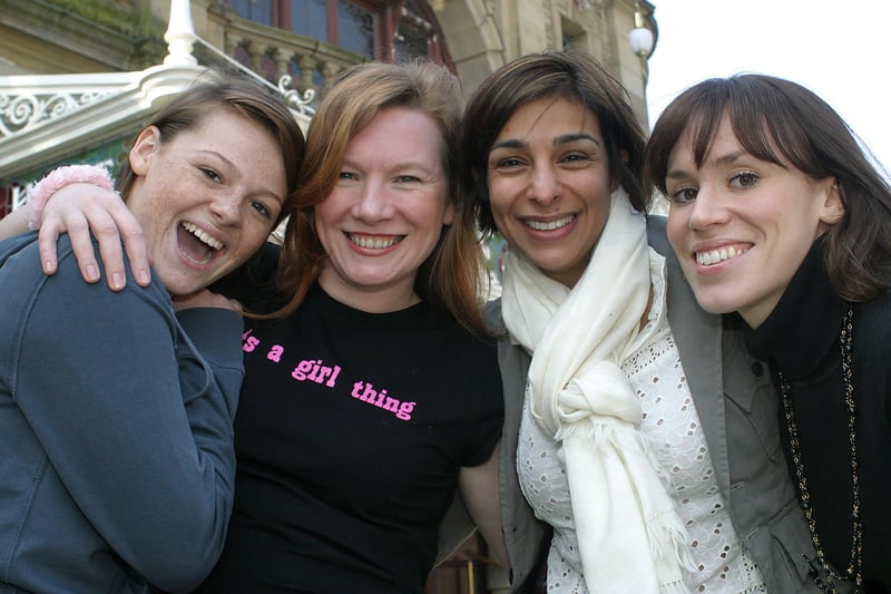 Buxton Opera House, stars of Girl's Night, Shana Swash,Marie Carter, Shobna Gulati and Kerrie Calladine pictured in 2007