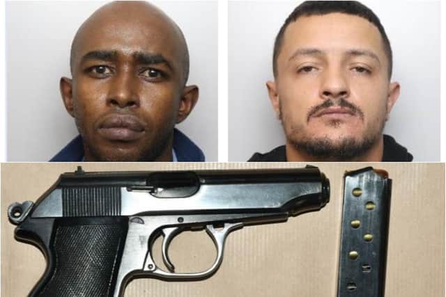 Mohammed Suileman and Adam Doyle were jailed after a raid on the flat where the pair were found together with a loaded gun. (Photo: SYP).