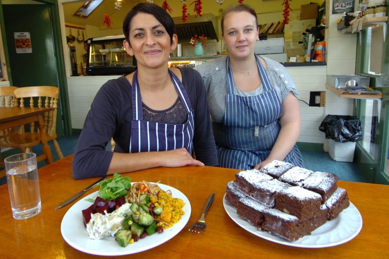 Left, manager Alison Lewis and Heather Guest in the Farm Kitchen cafe at Heeley City Farm, pictured in September 2010