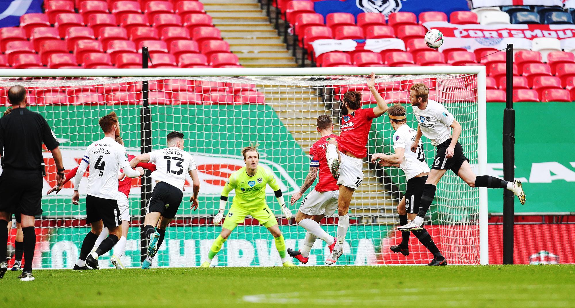 Pompey keeper Craig MacGillivray needed to be at his best in the first half