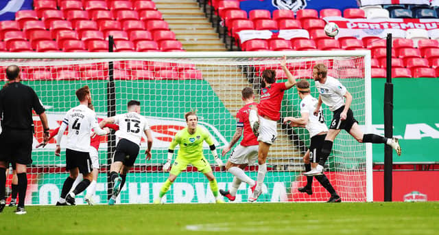 Pompey keeper Craig MacGillivray needed to be at his best in the first half