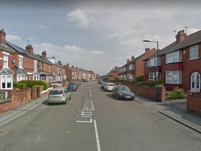 The counts of burglary drop below double figures for the first time with 7 reports near Littlemoor Lane.