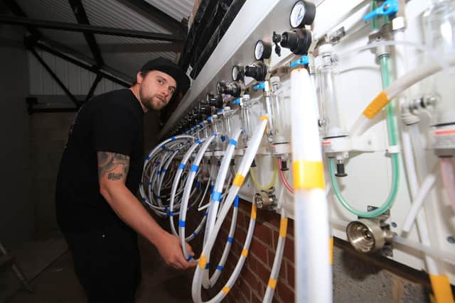 Heist brewery which is opening a new tap room at 107 Neepsend Lane, Neepsend. Pictured is Dan Hunt. Picture: Chris Etchells