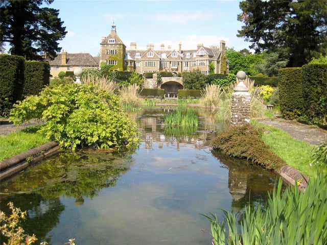 This superb property is accessed via a long driveway through the wildflower meadows of Sedgwick Park and is arranged over three floors, with 15 bedrooms and five reception rooms, amid 58 acres of land. Price: £5,000,000.
