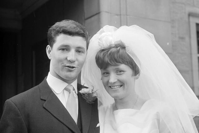 James Cassie and Janette McTavish at their wedding in Colinton Parish Church in July 1965.