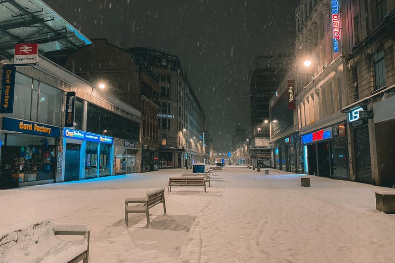Snowy Glasgow at 3am last night.