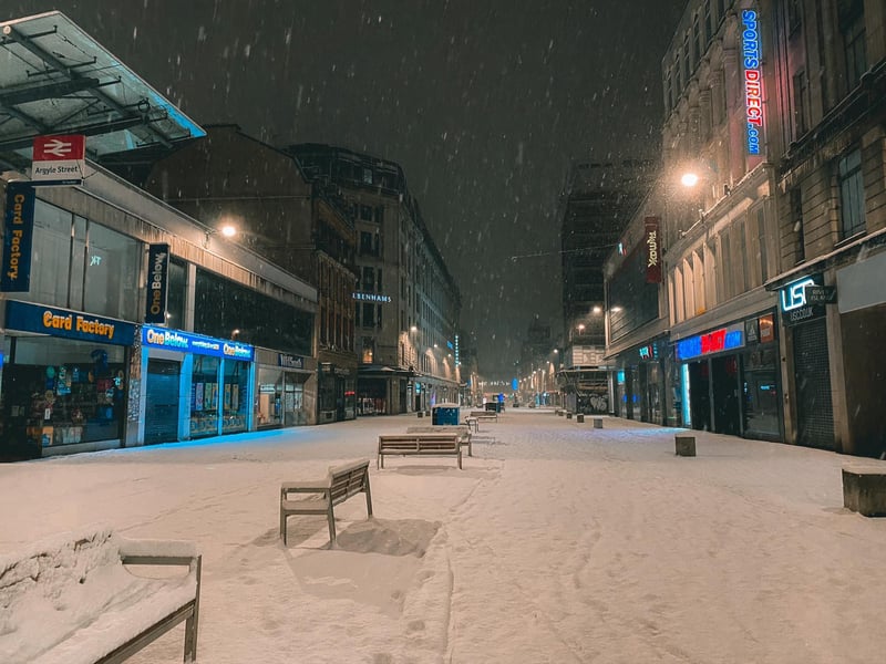 Snowy Glasgow at 3am last night.