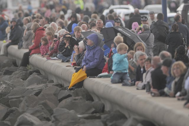 Some of the biggest crowds Hartlepool has ever seen came to town in 2010 for the Hartlepool leg of The Tall Ships Races. Here are spectators watching the parade of sail.