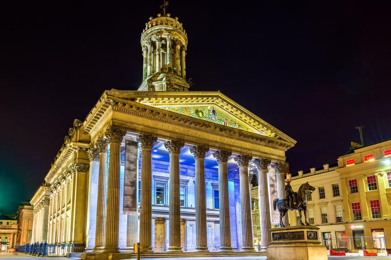 Fronted by the famous statue of the Duke of Wellington with a traffic cone on his head, Glasgow’s Gallery of Modern Art was opened as a gallery in 1996 with the building in Royal Exchange Square dating back to 1778. It is currently home to Banksy’s ‘Cut and Run’ exhibition. 