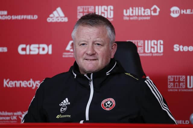 Sheffield United manager Chris Wilder takes his team to Chelsea this weekend - Simon Bellis/Sportimage