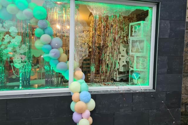 Burglars smashed a window to gain entry to Celebrate and Create on The Common, Ecclesfield, Sheffield. The owner Chantelle Synyer has appealed for help to catch the 'lowlife' responsible