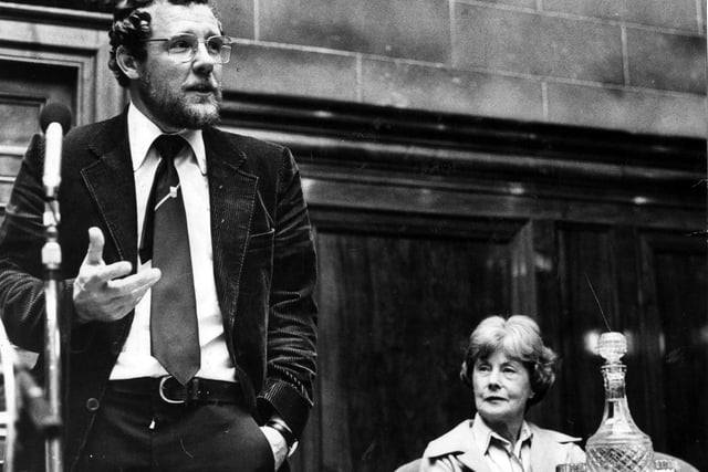 Richard Caborn with Barbara Castle, Sheffield's Euro MPs in September 1980