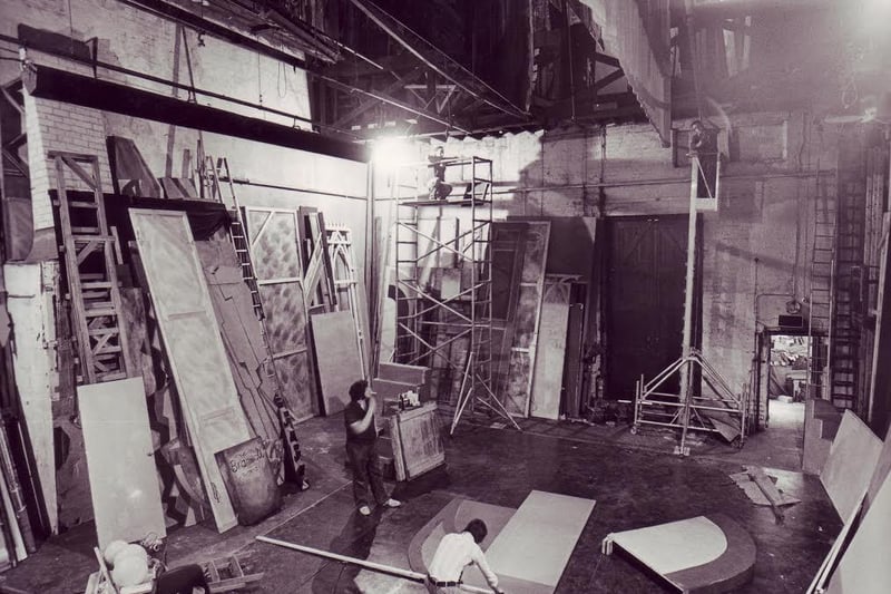 A view behind the curtain at the Civic Theatre in Chesterfield.
August 10, 1978