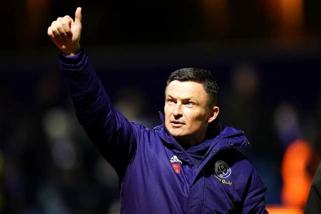 Sheffield United manager Paul Heckingbottom applauds the fans after victory over QPR: Adam Davy/PA Wire.