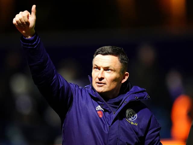 Sheffield United manager Paul Heckingbottom applauds the fans after victory over QPR: Adam Davy/PA Wire.