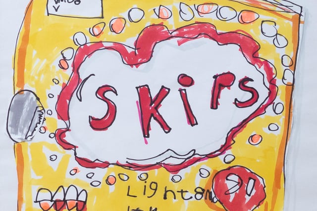 Eight-year-old autistic artist Chloe Daykin's drawing of a bag of Skips - her favourite snack. The Abbey Primary School pupil received a Supporting All Artists Award for it, whilst also picking up the second place in the Junior Artist of the Year competition in the SAA’s (Supporting All Artists) 2021 Artists of the Year competition for her picture of Mansfield Town Hall.
