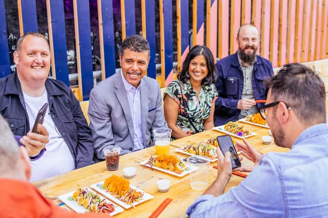 Footballer turned pundit, Chris Kamara, was in attendance at the semi-final event in Leeds alongside a range of other judges and guests