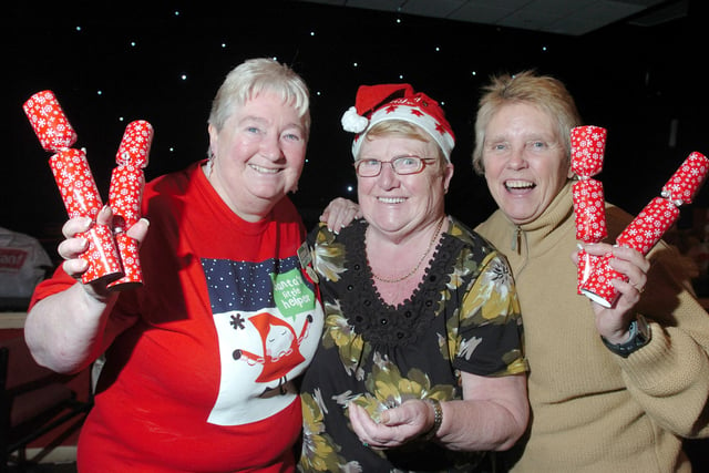 The Washington Age UK Christmas party at the Stella club, Albany. Pictured in 2012 were left to right; Valerie Wilkes, centre, chair of Washington Age UK with Maureen Wallwork ASDA Washington Community Life Champion, left, and Age UK area organiser Hazel Young, right.