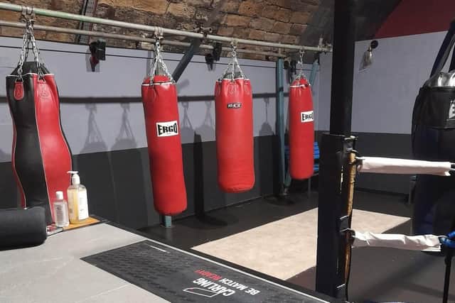 Steve's current gym at Three Arches Events Space in on Walker Street, off The Wicker, Sheffield.