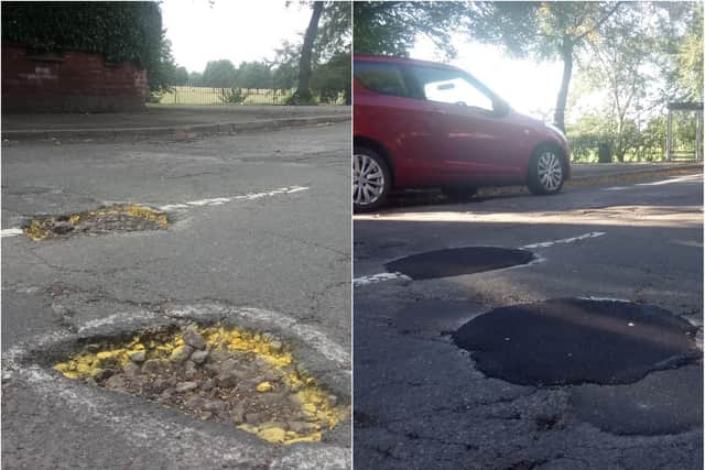 The potholes in Victorian Crescent have now been filled in.