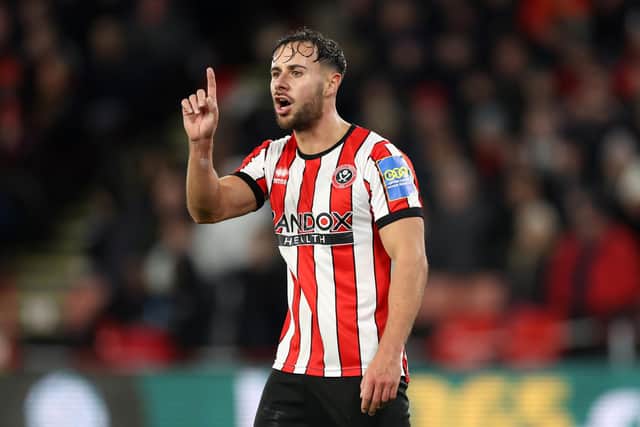 Sheffield United and Greece defender George Baldock has been a source of support for Jayden Bogle: Catherine Ivill/Getty Images