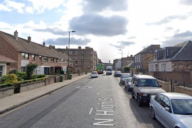 A 45 per cent reduction in NO2 was recorded in Musselburgh's North High Street.
