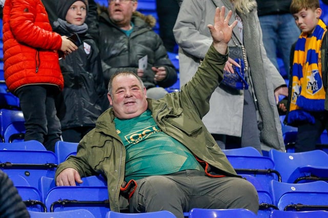 Do you know this fan at Tranmere on Friday night?