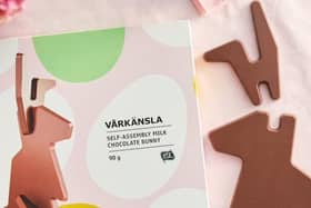 Swedish furniture retailer Ikea has launched a flat pack chocolate bunny just in time for Easter.