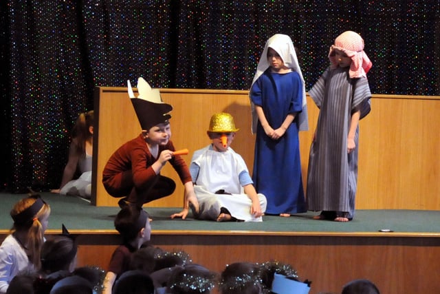 The school's production of The Grumpy Snowman in 2014. Remember it?