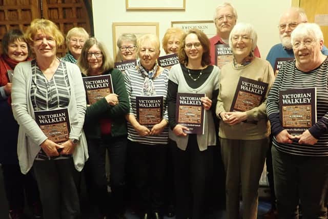 Members of Walkley Historians with their new book, whose relaunch had to be postponed